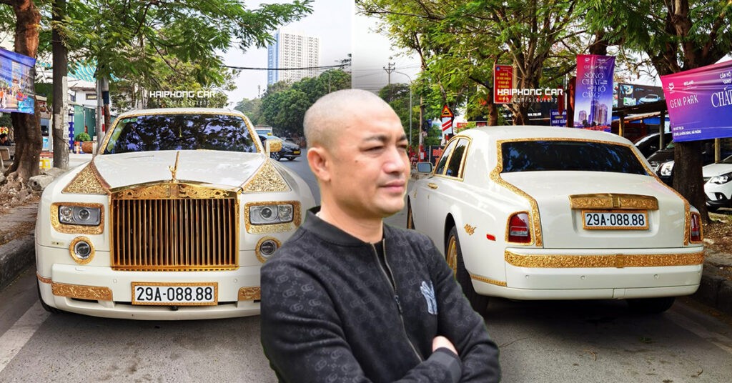 Bắt gặp Rolls-Royce Phantom mạ vàng độc nhất vô nhị của đại gia buôn lợn Hải Dương: Xe đẹp nhưng biển số còn đẹp hơn