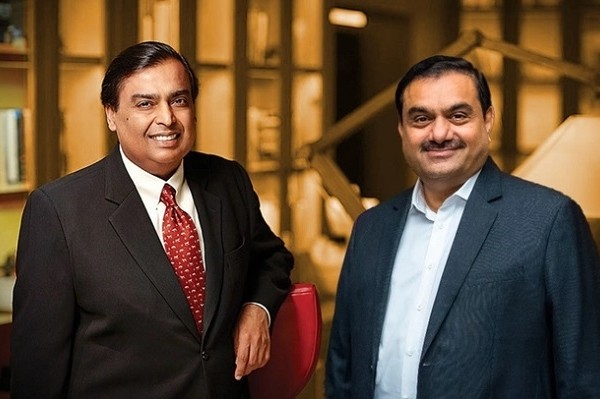 Gautam Adani và Mukesh Ambani chiếm 59% tổng tài sản của 10 người giàu nhất Ấn Độ