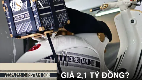 700 triệu đã là gì, xe máy Vespa 946 Christian Dior từng được bán 2,1 tỷ đồng