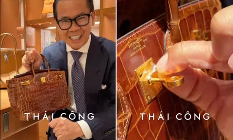 Nghi vấn: Chiếc túi Hermès của NTK Thái Công là hàng giả hay thật?