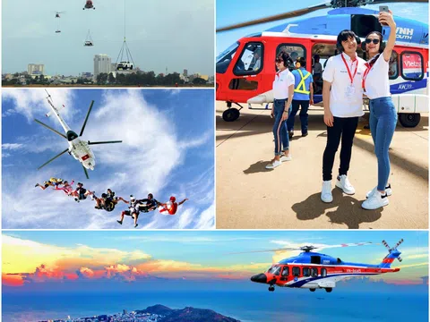 So giá các tour trực thăng khám phá cảnh đẹp tại TP HCM, Đà Nẵng, Vũng Tàu và Hạ Long