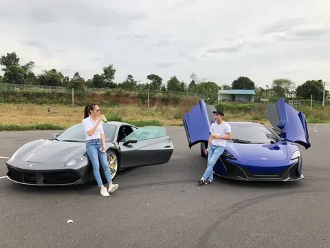 Vợ chồng Cường Đô La kỷ niệm 10 năm bên hai siêu xe trị giá hơn 40 tỷ đồng