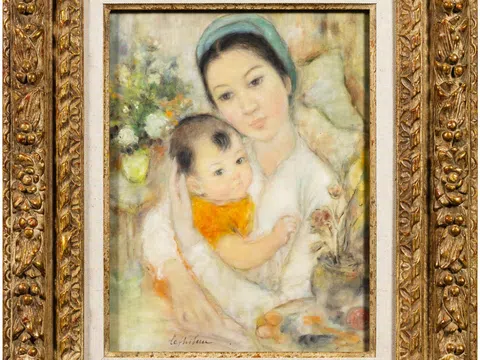 Tác phẩm “Mẹ và con” của nữ thủ khoa Mỹ thuật Đông Dương Lê Thị Lựu được chào giá gần 2 tỷ đồng