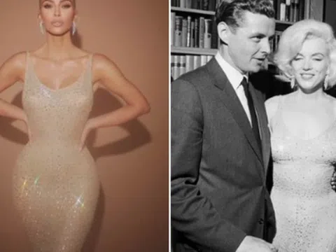 Cô Kim siêu vòng 3 bị chỉ trích nặng nề khi mặc chiếc váy huyền thoại 5 triệu USD của Marilyn Monroe
