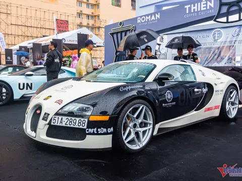 Chiêm ngưỡng siêu xe Bugatti Veyron 50 tỷ đồng của ông Đặng Lê Nguyên Vũ