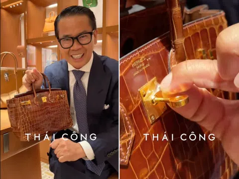 Nghi vấn: Chiếc túi Hermès của NTK Thái Công là hàng giả hay thật?