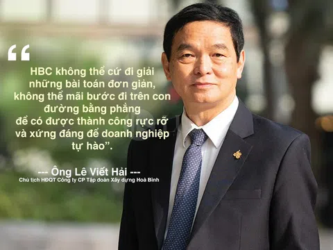 Chân dung ông Lê Viết Hải, Chủ tịch Hội đồng quản trị Công ty CP Tập đoàn Xây dựng Hoà Bình